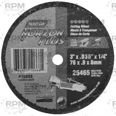 NORTON ABRASIVES 66243510668