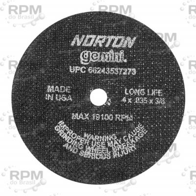 NORTON ABRASIVES 66243537273