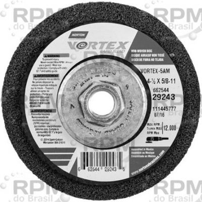 NORTON ABRASIVES 66254429243